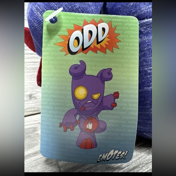 EMOTES! 2008 ODD(THE WACKY) 12 INCH PLUSH TOY. EVERGROW LTD. MADE IN HONG KONG - Picture 6 of 11